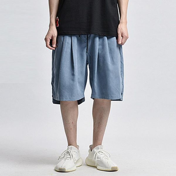 easy chic basic solid shorts men's streetwear casual elastic waist knee-length pants men baggy wide-leg beach short-pants, White;black
easy chic basic solid shorts men's streetwear casual elastic waist knee-length pants men baggy wide-leg beach short-pants, White;black