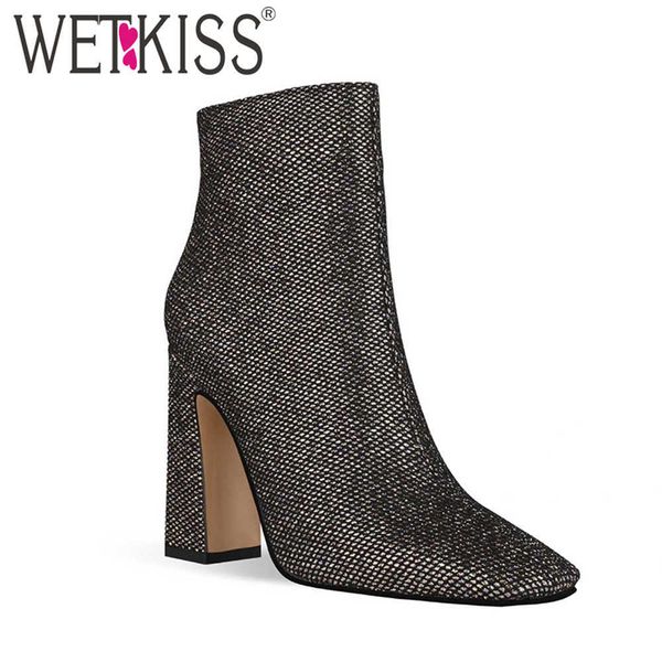 wetkiss big size women boots fashion thick high heels shoes woman square toe booties ladies shoes party female boot elegant 210630, Black
wetkiss big size women boots fashion thick high heels shoes woman square toe booties ladies shoes party female boot elegant 210630, Black