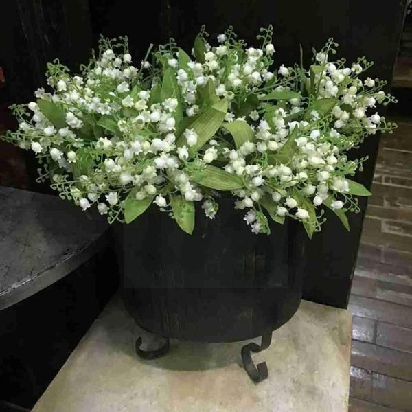 decorative flowers & wreaths 1 bunch artificial lily of the valley 7branches bouquet plastic bridal fake orchid wedding bell r4y2
decorative flowers & wreaths 1 bunch artificial lily of the valley 7branches bouquet plastic bridal fake orchid wedding bell r4y2
