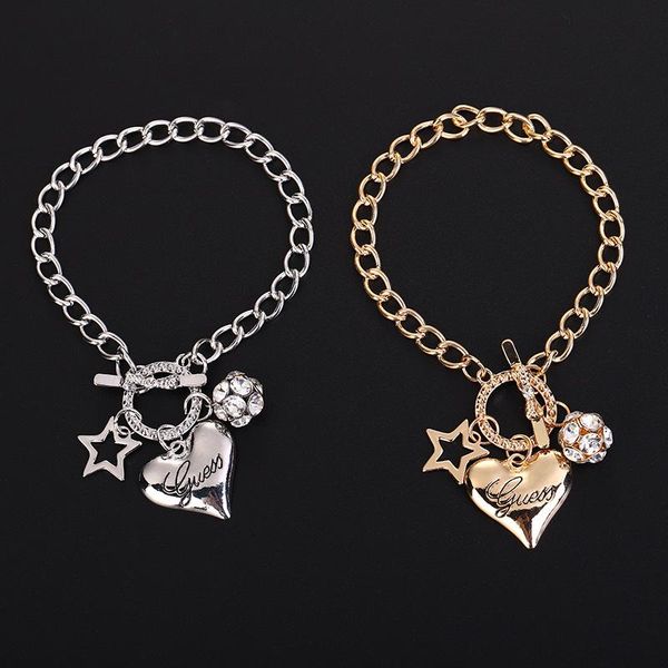 fashion crystal chain pendant ball pentagram heart bracelets charm wedding accessories women party jewelry 2021 link,, Black
fashion crystal chain pendant ball pentagram heart bracelets charm wedding accessories women party jewelry 2021 link,, Black