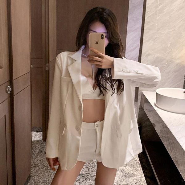 casual loose women blazer long sleeve korean fashion oversized simple cardigan veste femme women's clothing db60xf suits & blazers, White;black
casual loose women blazer long sleeve korean fashion oversized simple cardigan veste femme women's clothing db60xf suits & blazers, White;black