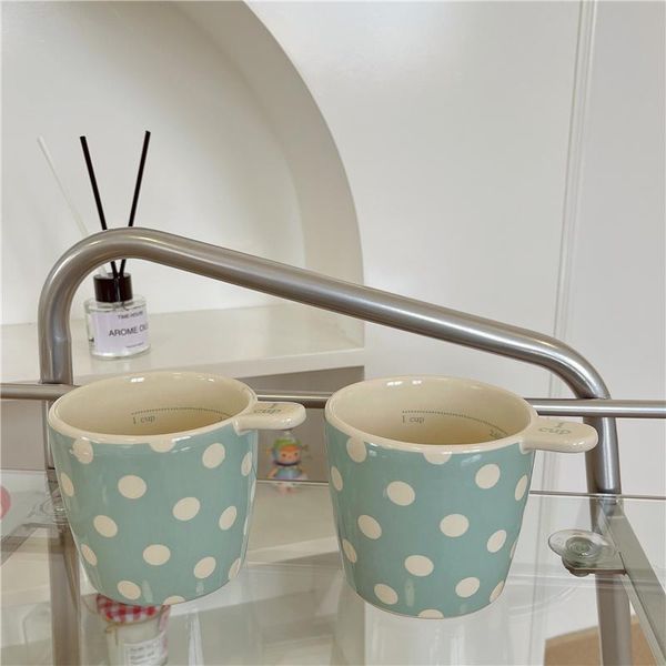 mugs korean cream color lovely polka dot ceramic water cup family breakfast milk coffee tea mug
mugs korean cream color lovely polka dot ceramic water cup family breakfast milk coffee tea mug
