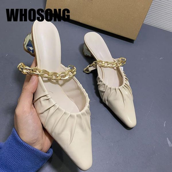 summer women slippers woman chain thin heels girls beach slides ladies outside shoes female fashion brand mules zapatos de mujer, Black
summer women slippers woman chain thin heels girls beach slides ladies outside shoes female fashion brand mules zapatos de mujer, Black