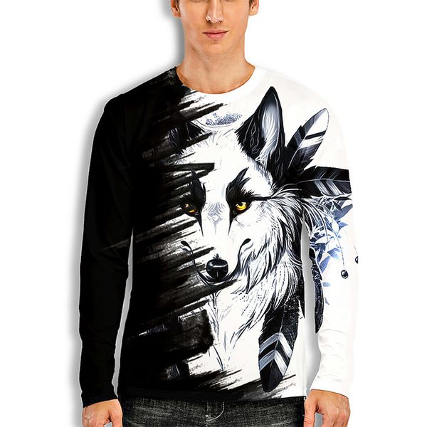 wolf shadow mens 3d print t-shirt visual impact party streetwear round neck long sleeves graphic optical illusion plus size print daily, White;black
wolf shadow mens 3d print t-shirt visual impact party streetwear round neck long sleeves graphic optical illusion plus size print daily, White;black