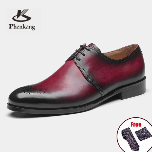 dress shoes phenkang men genuine wingtip leather oxford retro working for male lace up party oxfords, Black
dress shoes phenkang men genuine wingtip leather oxford retro working for male lace up party oxfords, Black