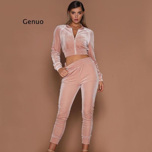 women's two piece pants velvet girl suit women european and american solid color zipper sweater trousers two-piece sports set, White
women's two piece pants velvet girl suit women european and american solid color zipper sweater trousers two-piece sports set, White