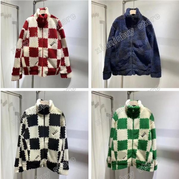22ss autumn sportwear man women designers jackets lattice faux leather jacquard embroidery artificial cashmere coats outerwear clothing red, Black;brown
22ss autumn sportwear man women designers jackets lattice faux leather jacquard embroidery artificial cashmere coats outerwear clothing red, Black;brown