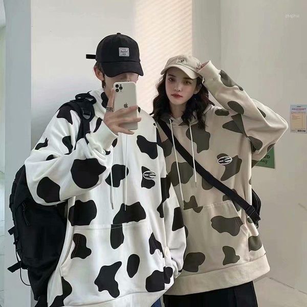 men's hoodies & sweatshirts zogaa 2021 for men women with oversize cow print couple trendy hooded hip-hop streetwear pullovers, Black
men's hoodies & sweatshirts zogaa 2021 for men women with oversize cow print couple trendy hooded hip-hop streetwear pullovers, Black