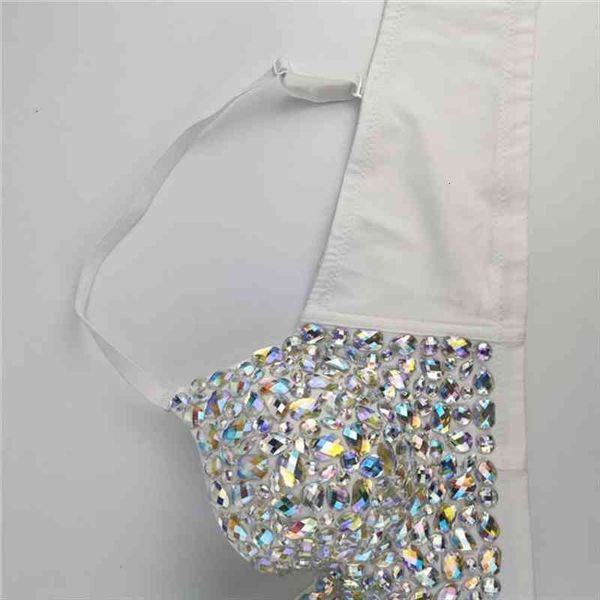 ab colored rhinestone bustier womens tanks crop spaghetti strap push up jewelry bralette glitter club party corset bra, White
ab colored rhinestone bustier womens tanks crop spaghetti strap push up jewelry bralette glitter club party corset bra, White