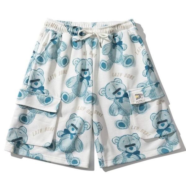 men's shorts lacible hip hop bear doll full-print pants man streetwear graffiti embroidered harajuku loose joggers men, White;black
men's shorts lacible hip hop bear doll full-print pants man streetwear graffiti embroidered harajuku loose joggers men, White;black