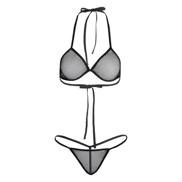 women see-through bikini swimsuit bra with g-string thongs briefs swimwear set lingerie fishnet swimming suit women's, White;black
women see-through bikini swimsuit bra with g-string thongs briefs swimwear set lingerie fishnet swimming suit women's, White;black