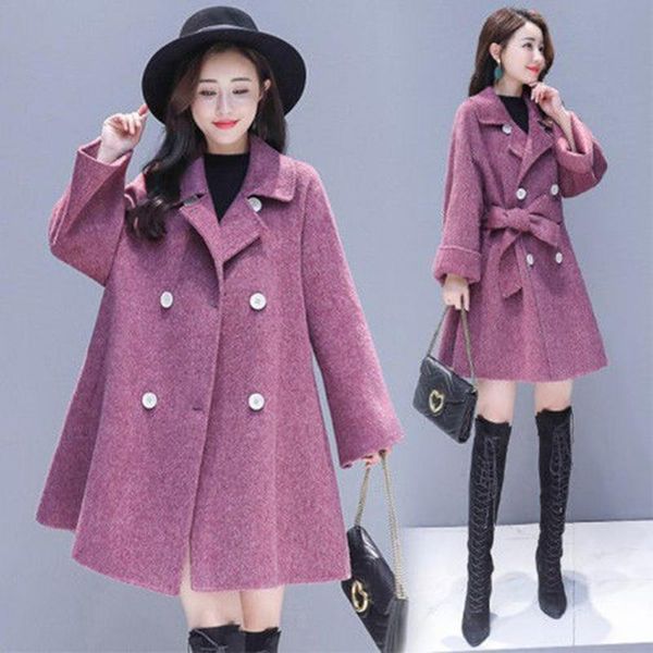 women's wool & blends 4xl plus size 2021 autumn and winter woolen coat fashionable mid length loose clothing, Black
women's wool & blends 4xl plus size 2021 autumn and winter woolen coat fashionable mid length loose clothing, Black