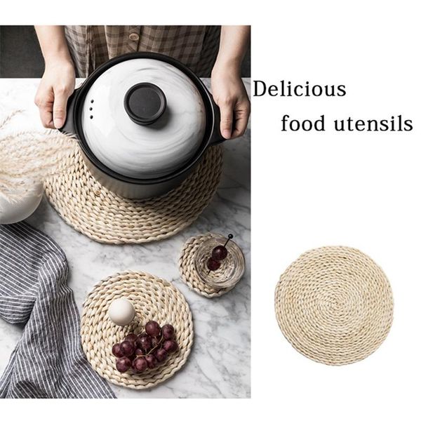 mats & pads 4pcs dining table mat corn woven heat insulation pot holder home decoration handmade placemats round cup coasters
mats & pads 4pcs dining table mat corn woven heat insulation pot holder home decoration handmade placemats round cup coasters