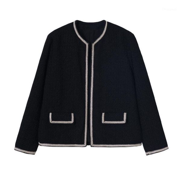 spring and autumn style sweet breeze socialite take commuting black trim solid color short money coat female t176 women's jackets, Black;brown
spring and autumn style sweet breeze socialite take commuting black trim solid color short money coat female t176 women's jackets, Black;brown
