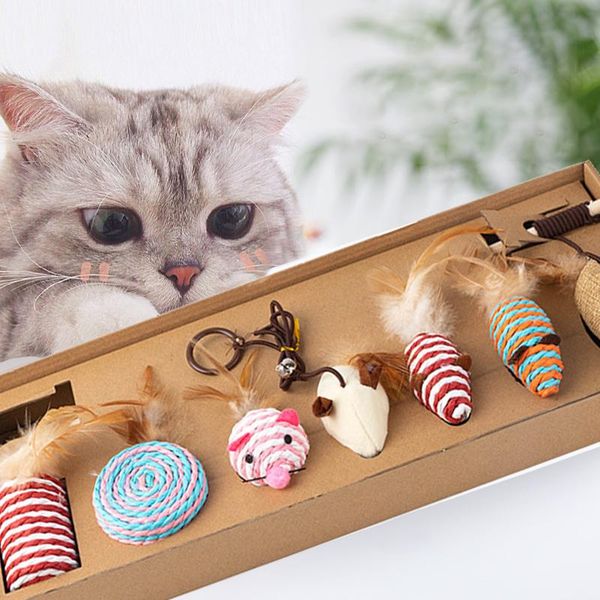 cat toys 7pcs/set pet funny cats toy stick mouse fun wooden rod feather linen wand catcher teaser interactive gift
cat toys 7pcs/set pet funny cats toy stick mouse fun wooden rod feather linen wand catcher teaser interactive gift