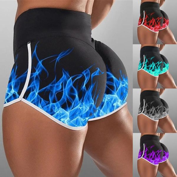 women high waist yoga shorts fire flame 3d printed bulifting tights pants thj99 women's, White;black
women high waist yoga shorts fire flame 3d printed bulifting tights pants thj99 women's, White;black