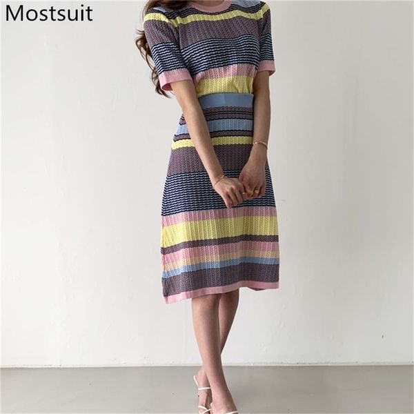 summer color-blocked striped korean knitted two piece sets outfits women short sleeve + high waist pleated skirt suits 210513, White
summer color-blocked striped korean knitted two piece sets outfits women short sleeve + high waist pleated skirt suits 210513, White