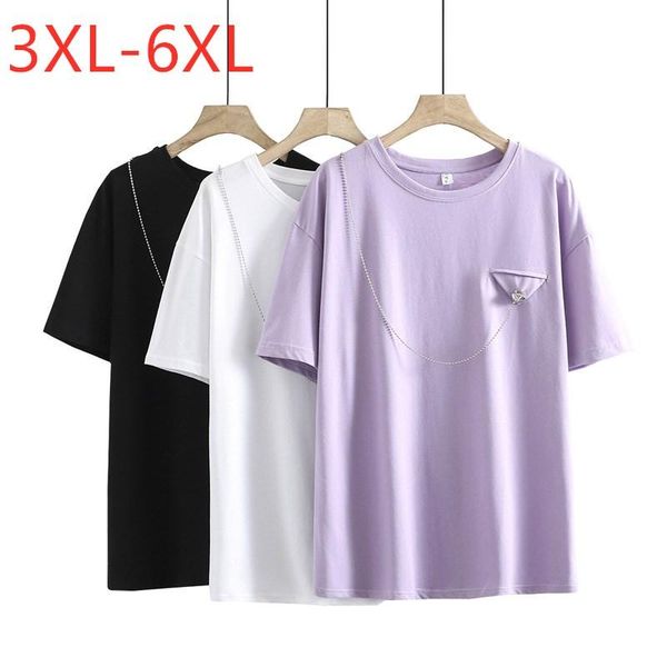 plus size t-shirt 2021 ladies summer for women large short sleeve loose cotton purple chain o-neck 3xl 4xl 5xl 6xl, Black
plus size t-shirt 2021 ladies summer for women large short sleeve loose cotton purple chain o-neck 3xl 4xl 5xl 6xl, Black