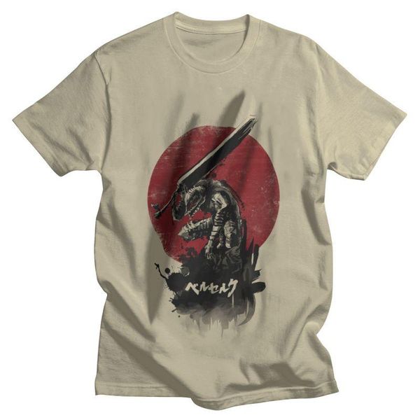 men's t-shirts red sun swordsman t shirt mens 100% cotton print funny tshirt short sleeve berserk guts anime manga gatsu tee, White;black
men's t-shirts red sun swordsman t shirt mens 100% cotton print funny tshirt short sleeve berserk guts anime manga gatsu tee, White;black