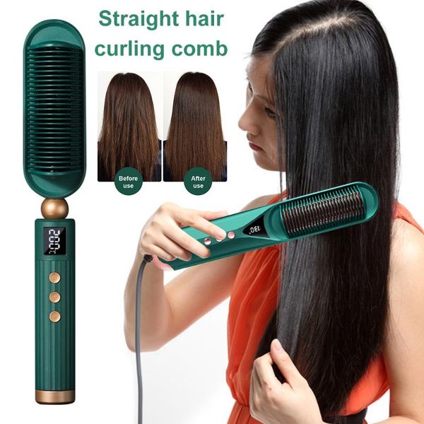 electric hair brushes multifunctional straightener brush heated comb straightening curling iron professional barber styling tools
electric hair brushes multifunctional straightener brush heated comb straightening curling iron professional barber styling tools