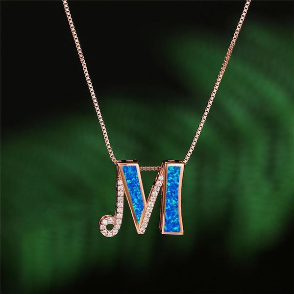 pendant necklaces cute female opal letter necklace classic rose gold color chain for women trendy crystal stone wedding, Silver
pendant necklaces cute female opal letter necklace classic rose gold color chain for women trendy crystal stone wedding, Silver