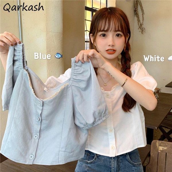 women's blouses & shirts women lace patchwork casual sweet summer short sleeve all-match cute korean fashion harajuku chic preppy s, White
women's blouses & shirts women lace patchwork casual sweet summer short sleeve all-match cute korean fashion harajuku chic preppy s, White