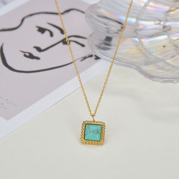 pendant necklaces boho style square natural stone necklace for women simple beaded geometric charm stainless steel jewelry gift, Silver
pendant necklaces boho style square natural stone necklace for women simple beaded geometric charm stainless steel jewelry gift, Silver