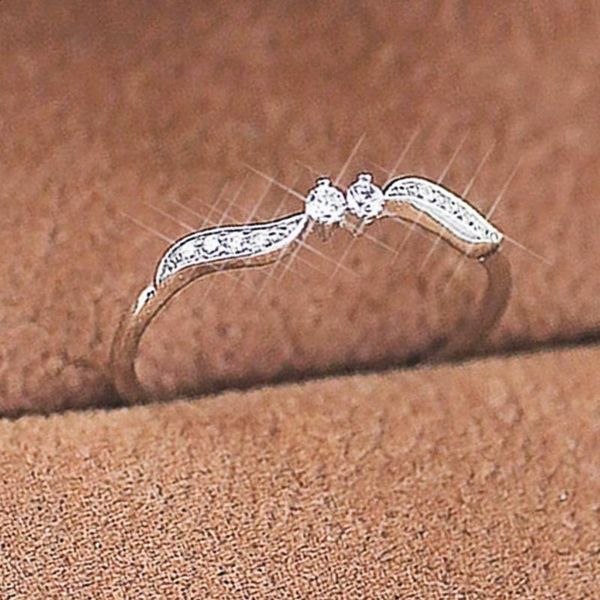 wedding rings caoshi delicate bridal bands dazzling tiny zirconia exquisite design women's engagement accessories chic jewelry, Slivery;golden
wedding rings caoshi delicate bridal bands dazzling tiny zirconia exquisite design women's engagement accessories chic jewelry, Slivery;golden