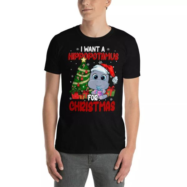 I Want A Hippopotamus For Christmas Cute Christmas Hippopotamus Lover T-Shirt, White;black
I Want A Hippopotamus For Christmas Cute Christmas Hippopotamus Lover T-Shirt, White;black