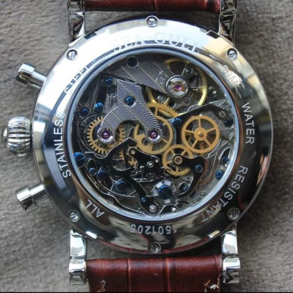 wristwatches m199s seagull st 19 mechanic movement vintage style men's watch chronogrpah function 40mm sapphire, Slivery;brown
wristwatches m199s seagull st 19 mechanic movement vintage style men's watch chronogrpah function 40mm sapphire, Slivery;brown