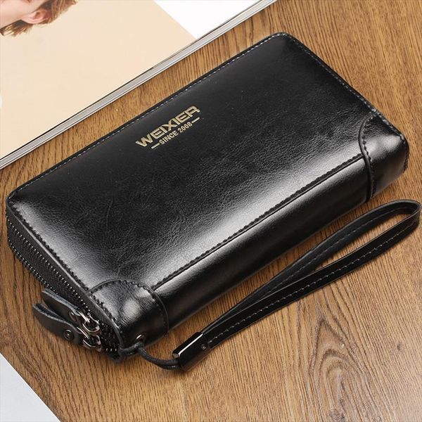 business long mens leather wallet double zipper pu wallets purse for men black clutch male card holder, Red;black
business long mens leather wallet double zipper pu wallets purse for men black clutch male card holder, Red;black