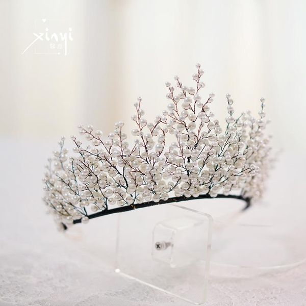 hair clips & barrettes beautiful pearl bride headband crown tiaras handmade beaded headwear wedding accessories shooting ornament jewelry, Golden;silver
hair clips & barrettes beautiful pearl bride headband crown tiaras handmade beaded headwear wedding accessories shooting ornament jewelry, Golden;silver