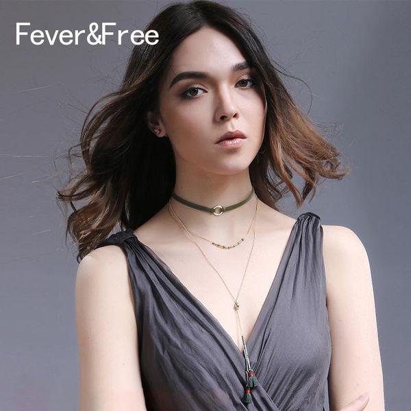 pendant necklaces fever&boho jewelry fashion green collier femme vintage long chain layered leather necklace & pendants chocker, Silver
pendant necklaces fever&boho jewelry fashion green collier femme vintage long chain layered leather necklace & pendants chocker, Silver