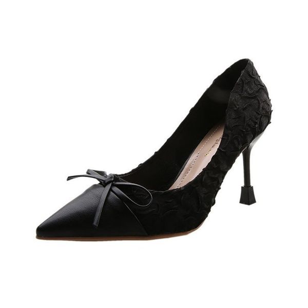 2021 womens shoes korean style pointed stiletto bowknot shallow mouth single banquet super high heel cm wedding shoes1, Black
2021 womens shoes korean style pointed stiletto bowknot shallow mouth single banquet super high heel cm wedding shoes1, Black