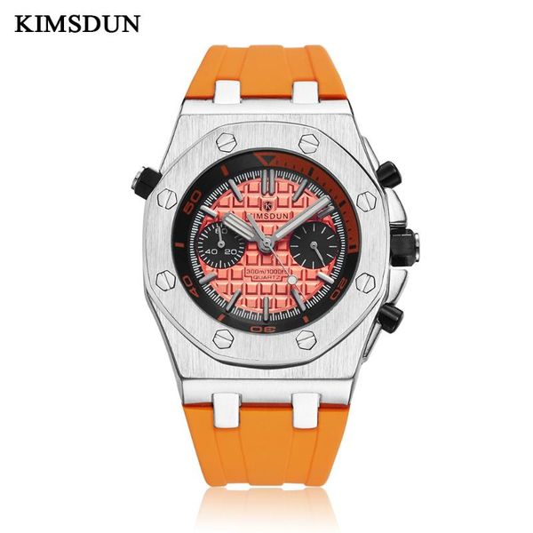 wristwatches kimsdun brand multi-style men's quartz watch color silicone rubber waterproof sports business luxury, Slivery;brown
wristwatches kimsdun brand multi-style men's quartz watch color silicone rubber waterproof sports business luxury, Slivery;brown