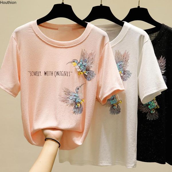 women's t-shirt cotton printing casual loose t shirt summer short sleeve korean o-neck plus size t-shirts houthion, White
women's t-shirt cotton printing casual loose t shirt summer short sleeve korean o-neck plus size t-shirts houthion, White