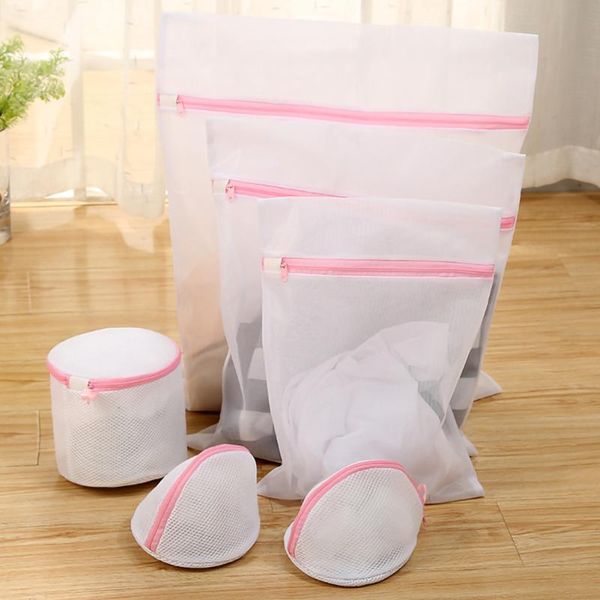 laundry bag set polyester mesh washing net for underwear home thickening clothes bra bags
laundry bag set polyester mesh washing net for underwear home thickening clothes bra bags