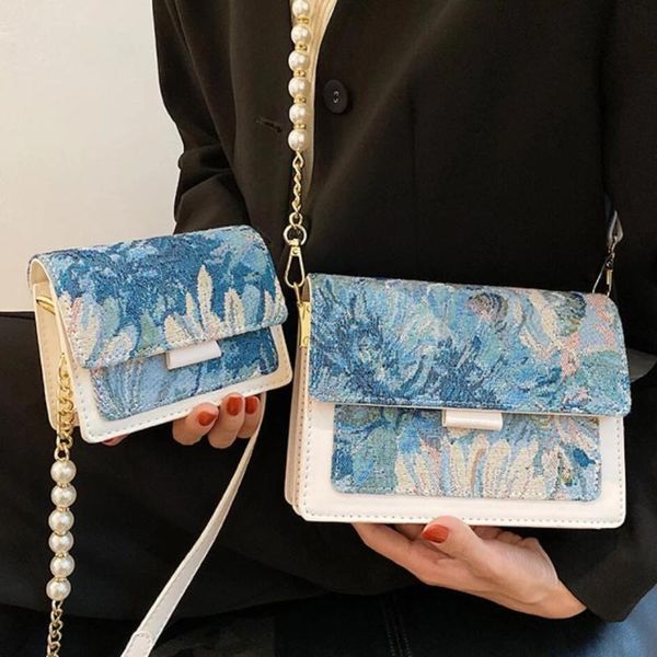 evening bags painted square mini crossbody bag 2021 high-quality canvas women's designer handbag pearl chain shoulder messenger purse
evening bags painted square mini crossbody bag 2021 high-quality canvas women's designer handbag pearl chain shoulder messenger purse