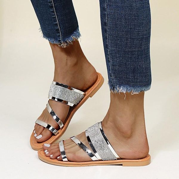 slippers leisure women's flats summer fashion rhinestone outdoor slides shoes bling ladies beach flip flops big size 35-43, Black
slippers leisure women's flats summer fashion rhinestone outdoor slides shoes bling ladies beach flip flops big size 35-43, Black