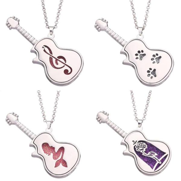 pendant necklaces 10pcs design rhinestone musical guitar essential oil diffuser perfume locket jewelry diy, Silver
pendant necklaces 10pcs design rhinestone musical guitar essential oil diffuser perfume locket jewelry diy, Silver