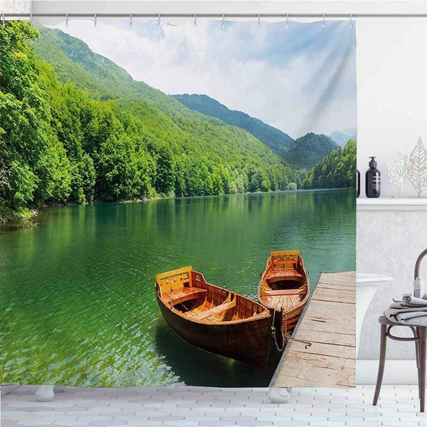 cottdecor nature odern luxury hower curtain for bathroo boat on the lake by foret urreal erene in woodland paatoral landcape
cottdecor nature odern luxury hower curtain for bathroo boat on the lake by foret urreal erene in woodland paatoral landcape