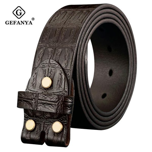 men's crocodile genuine leather dress belts quality belt for men without buckle casual one layer strap, Black;brown
men's crocodile genuine leather dress belts quality belt for men without buckle casual one layer strap, Black;brown