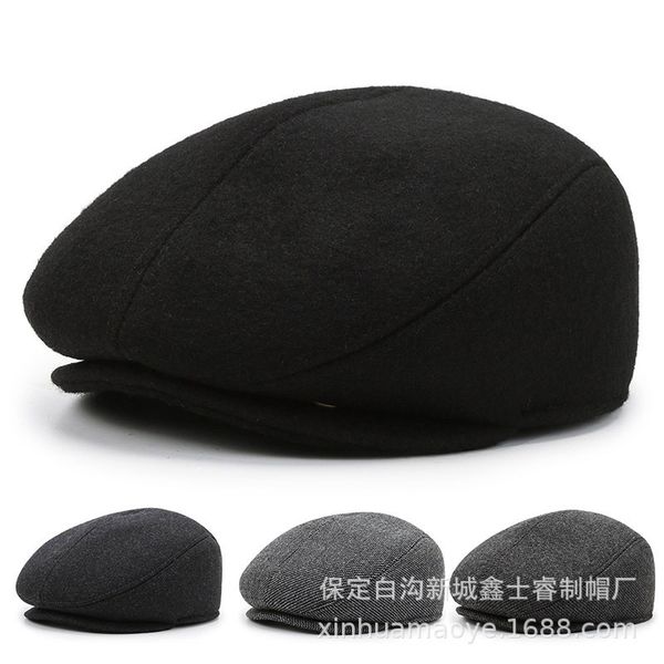middle aged old people autumn and winter duck tongue men's fashion warm forward hat woolen thickened father beret, Blue;gray
middle aged old people autumn and winter duck tongue men's fashion warm forward hat woolen thickened father beret, Blue;gray