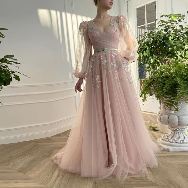 party dresses pink pretty elegant prom long sleeves tulle a-line sequins appliques waistband women evening night gowns custom, White;black
party dresses pink pretty elegant prom long sleeves tulle a-line sequins appliques waistband women evening night gowns custom, White;black