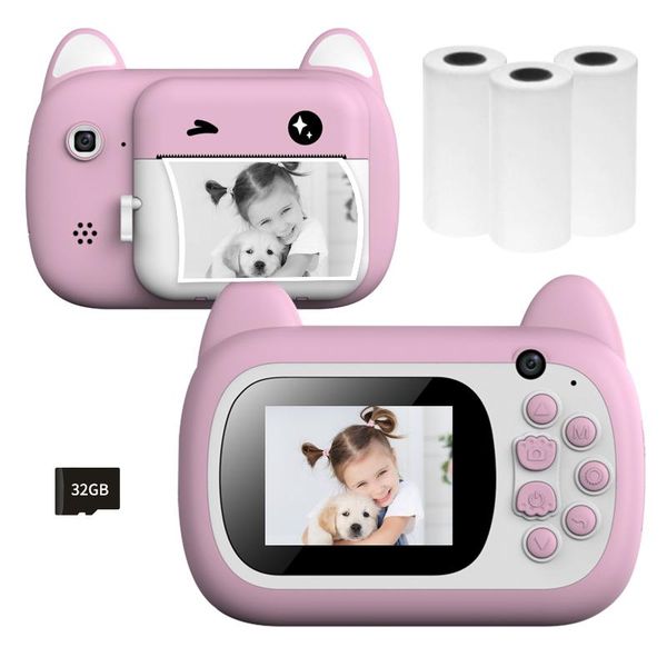 mini cameras a7 kids camera 1080p digital instant po printer with 24mp dual 2.4 inch display screen 3 rolls of print paper
mini cameras a7 kids camera 1080p digital instant po printer with 24mp dual 2.4 inch display screen 3 rolls of print paper