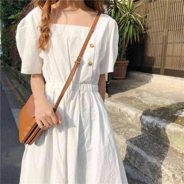 korobov korean ol elegant white button vestidos femme chic puff sleeve flower women dress vintage high waist a-line dresses 210430, Black;gray
korobov korean ol elegant white button vestidos femme chic puff sleeve flower women dress vintage high waist a-line dresses 210430, Black;gray