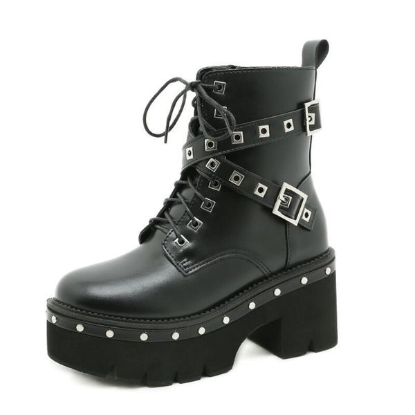 boots punk platform women ankle women's motorcycle boot fashion ladies chunky shoes demonia plus big size ymb830, Black
boots punk platform women ankle women's motorcycle boot fashion ladies chunky shoes demonia plus big size ymb830, Black