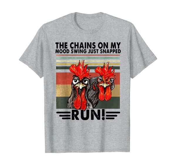 the chains on my mood swing just snapped t-shirt, White;black
