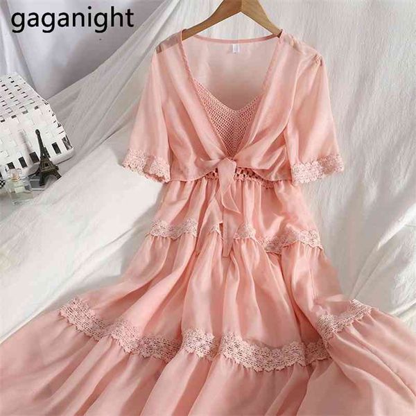 two piece set for women solid sleeveless ruffled spaghetti strap dress+see through transparent bandage suits 210601, White
two piece set for women solid sleeveless ruffled spaghetti strap dress+see through transparent bandage suits 210601, White