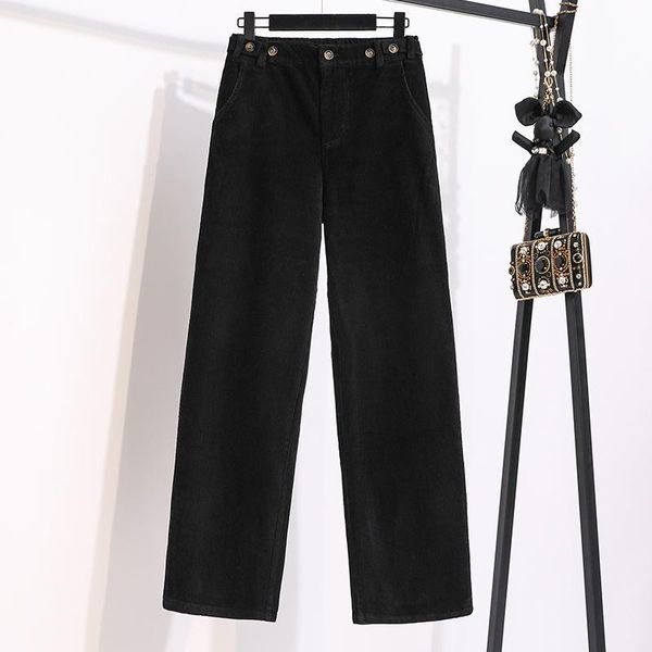 women's pants & capris long corduroy 2021 autumn winter loose board of oversize high waisted straight leg casual wide-leg trouser xrg3, Black;white
women's pants & capris long corduroy 2021 autumn winter loose board of oversize high waisted straight leg casual wide-leg trouser xrg3, Black;white